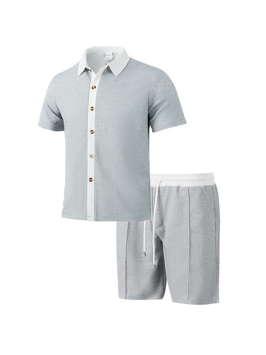 Conjunto de Vacaciones para Hombre: Camisa y Pantalones Cortos - Image 36