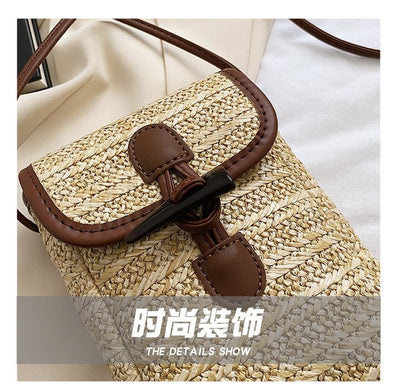 Bolso Crossbody de Paja Casual para Mujer - Image 17