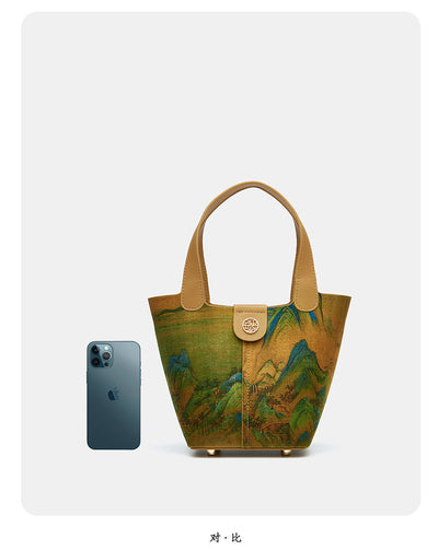 Bolsa Clutch Estilo Chino Tradicional con Diseño de Canasta Tejida - Image 16