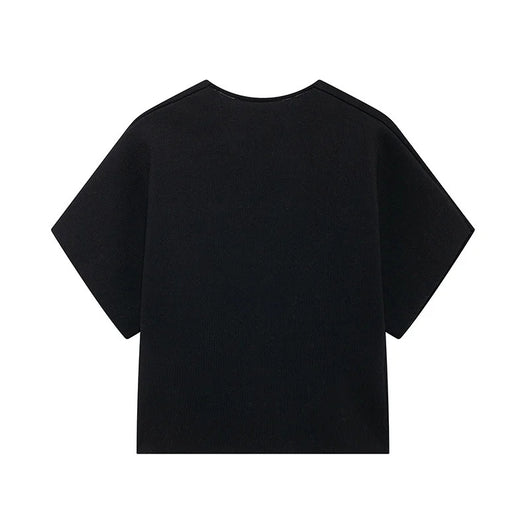 Blusa Rayada Cuello Redondo con Abertura y Manga Corta - Image 19