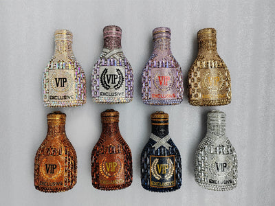 Bolso de Cena Elegante con Diseño de Botella de Champagne y Mano de Diamantes - Image 39