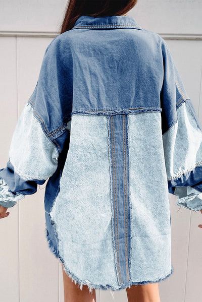Chaqueta Denim Bloques de Color para Halloween Mujer - Image 9