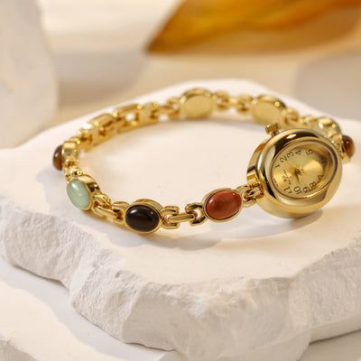 Pulsera de Jade Natural Multicolor Fu Lu Shou - Abundancia y Protección - Image 22