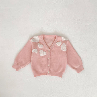 Suéter Abrigo para Bebé Niña con Bordado Love - Image 21