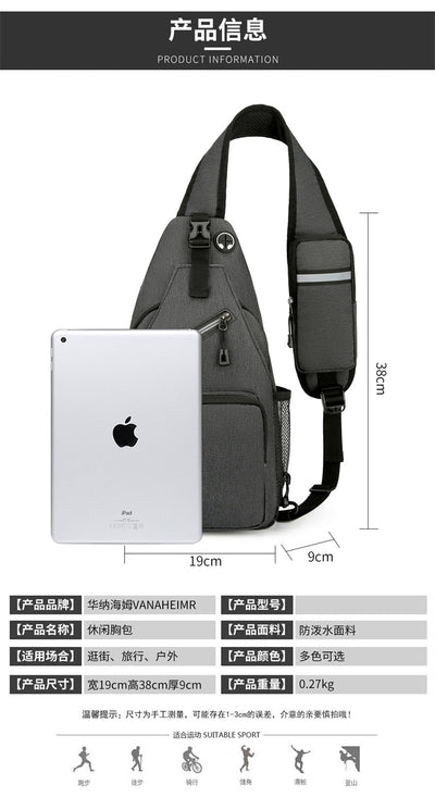 Bolsa de Hombro Casual para Hombre - Diseño Minimalista - Image 14