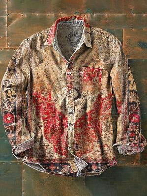 Camisa Retro de Manga Larga para Hombre - Image 60