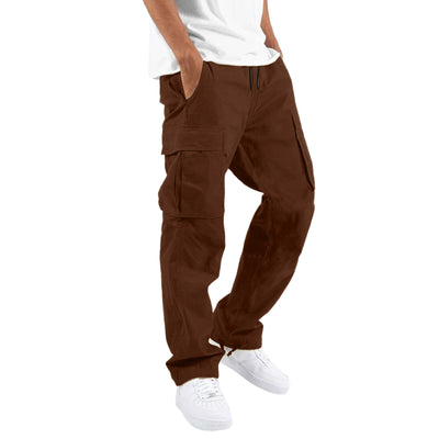 Pantalones Casuales con Múltiples Bolsillos y Cordón Ajustable - Image 96