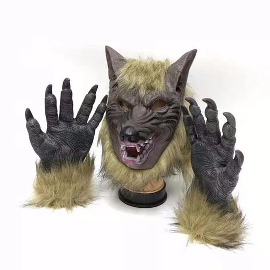 Máscara de Lobo con Guantes Animal - Disfraz Integral de Lobo - Image 26