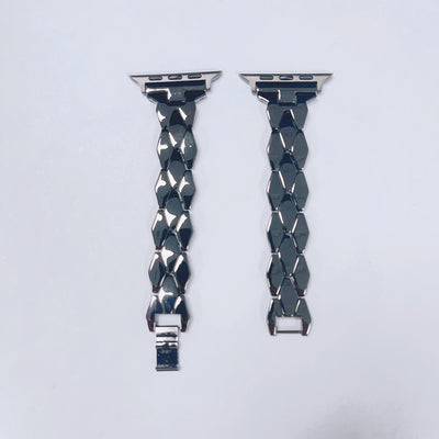 Correa Metálica de Acero Inoxidable con Eslabones de Diamante - Image 16