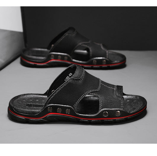 Sandalias Hombre Cuero Genuino Antideslizantes - Chanclas Outdoor Cómodas - Image 10