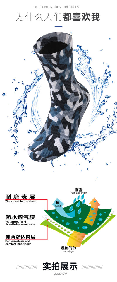 Calcetines de Senderismo Impermeables Camuflaje 100% Algodón - Image 9