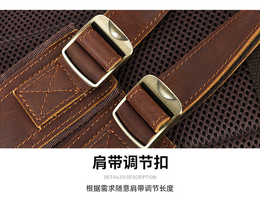 Mochila de Cuero para Hombre con Gran Capacidad - Image 25