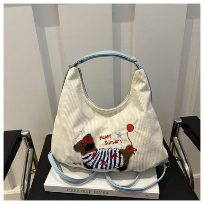 Bolso Tote Retro de Gran Capacidad para Mujer - Bolsa Casual de Hombro - Image 15