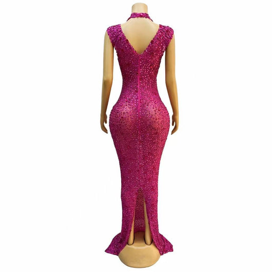 Vestido de Fiesta Brillante con Strass para Anfitriona - Image 11