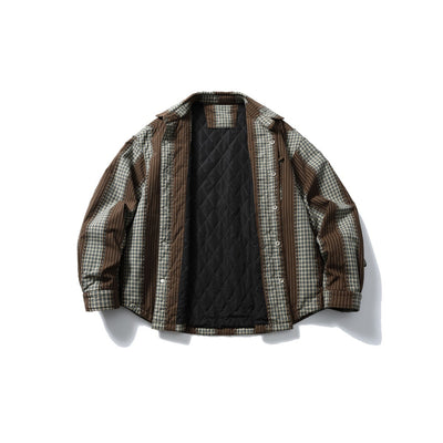 Camisa Acolchada de Algodón a Rayas con Detalles Desgastados - Image 22