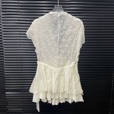 Blusa Falda Encaje Jacquard Escote en V - Colección Verano - Image 17
