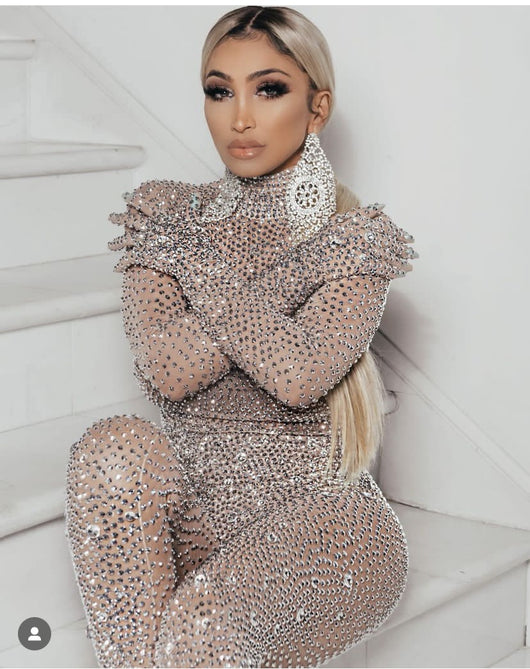 Jumpsuit de Diamantes con Elástico para Baile y Espectáculos - Image 14