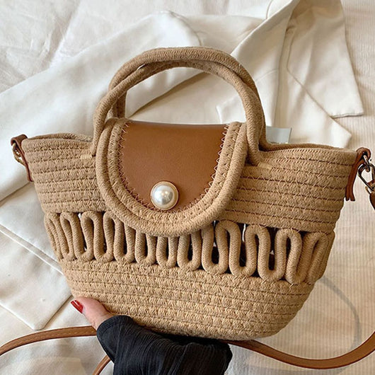 Bolso Crossbody Tejido Calado a Juego para Mujer - Image 13