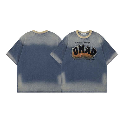 Camiseta Vaquera Vintage Estilo Cowboy con Textura Flocking - Image 16