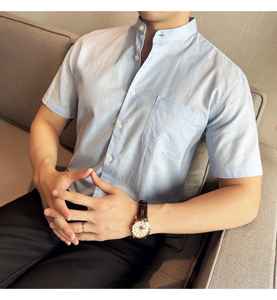 Camisa Hombre Lino Algodón Transpirable Ligera - Image 32