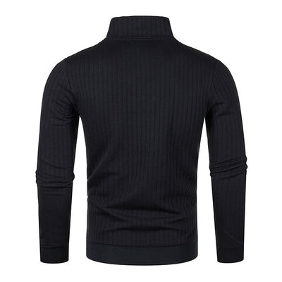 Suéter de Cuello Alto con Cierre para Hombre - Comodidad Casual - Image 12