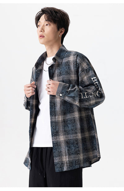 Camisa Casual a Cuadros para Hombre - Estilo Versátil - Image 22