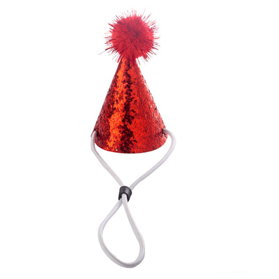 Gorro Puntiagudo con Pompón Esponjoso para Fiestas de Cumpleaños de Mascotas - Image 28