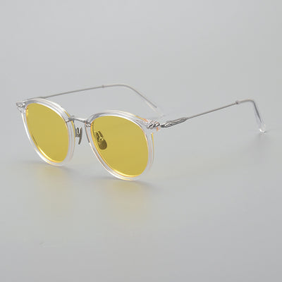 Gafas de Sol Polarizadas de Titanio Puro Japonesas Artesanales Transparentes - Image 35
