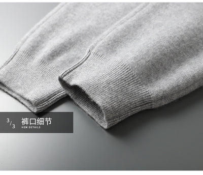 Conjunto de Sudadera con Capucha y Pantalón Tejido de Color Liso para Hombre - Image 18
