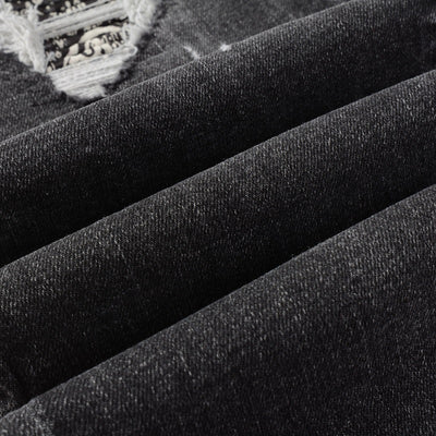 Pantalones Denim Slim Fit con Parches - Corte Moderno para Hombre - Image 22