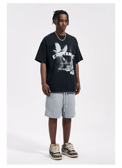 Playera Suelta con Estampa Paloma de Paz - Image 11