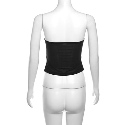 Chaleco Slim Fit Escotado sin Espalda Monocolor Versátil - Image 9