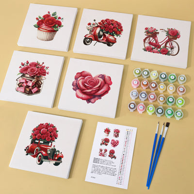 Kit de Pintura al Óleo Miniatura DIY - Paisajes y Flores para Principiantes - Image 58