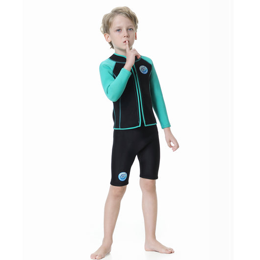 Traje de Buceo Infantil de Dos Piezas con Manga Larga - Image 22