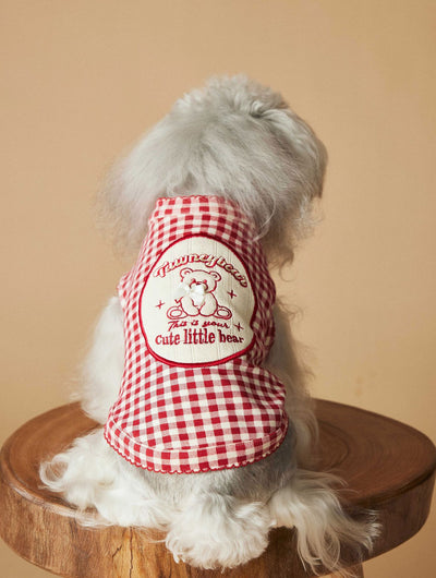 Chaleco Escocés sin Mangas para Perro Maltés y Schnauzer Teddy en Rojo - Image 19