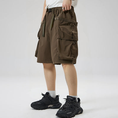 Pantalones Cortos Sueltos Japoneses con Bolsillos Grandes para Hombre - Image 18