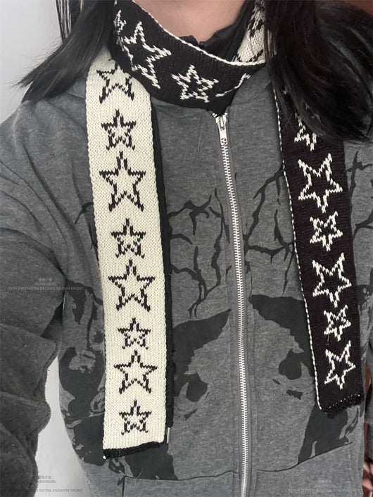 Bufanda Tejida con Estrellas para Otoño e Invierno - Image 12