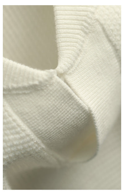 Suéter Henley Casual de Cuello V y Manga Larga para Hombre - Image 33