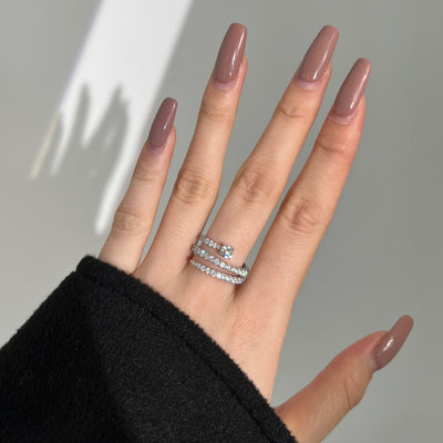 Anillo de Plata 925 Diseño Espiral con Circonia Cúbica - Estilo Personalizado - Image 9