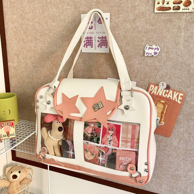 Bolso Mensajero de Hombro Estilo Preppy Original Portátil - Image 58