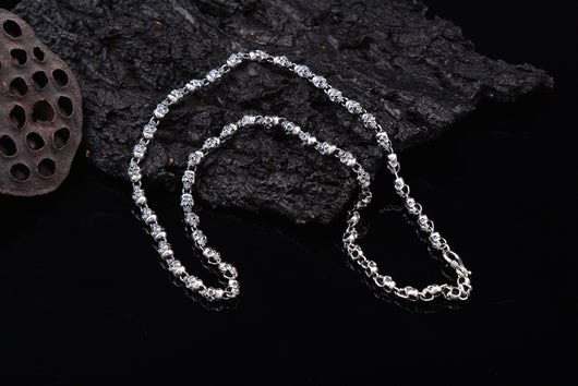 Collar de Plata Esterlina 925 con Calavera de 6mm - Image 9
