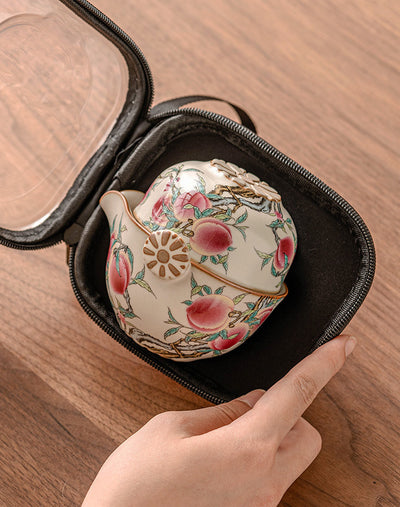 Juego de Té Viajero Horno Ru Nueve Melocotones - Image 17