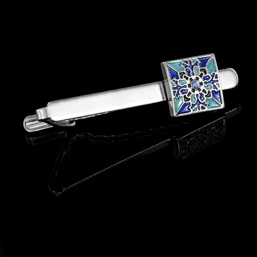 Gemelos Azules con Clip de Corbata - Accesorios Ejecutivos Unisex con Estuche de Regalo - Image 12