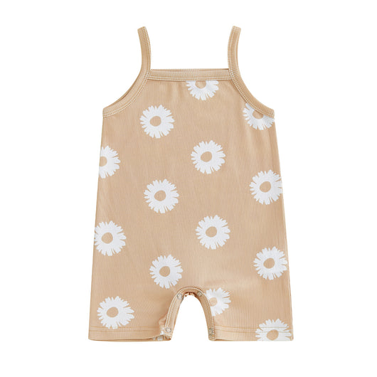 Enterizo Infantil Estampado Floral con Tirantes - Image 11