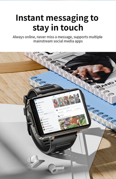 Reloj Inteligente de Pantalla Grande con Android 4G y Doble Cámara - Image 27