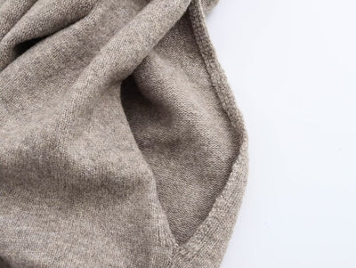 Abrigo Tejido Estilo Capa con Cuello Redondo Multiuso - Image 31