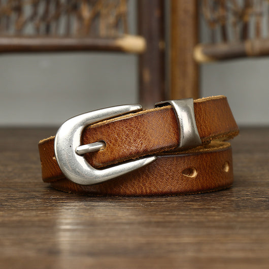 Cinturón de Cuero Retro Versátil 18cm - Estilo Clásico Personalizado - Image 41