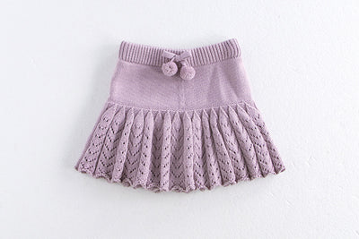 Falda Pantalón Plisada Retro Hueca para Niñas - Image 23
