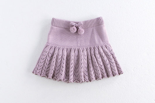 Falda Pantalón Plisada Retro Hueca para Niñas - Image 23