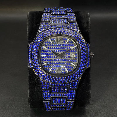 Reloj Hip Hop Diamantes Completos Rap Bling - Image 24